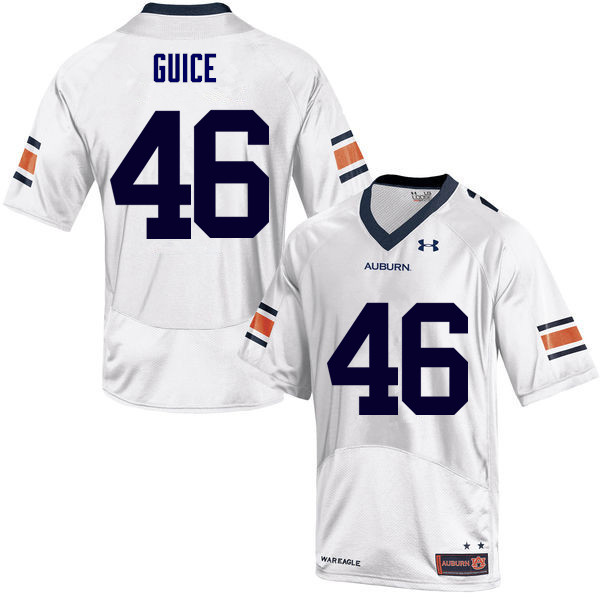 Men Auburn Tigers #46 Devin Guice College Football Jerseys Sale-White - Click Image to Close